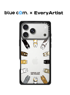 【bluecorn】蓝色苞米联名奶酪猫和朋友适用于iPhone 17/16/15PRO/MAX magsafe镜面磁吸防摔手机壳全包保护套