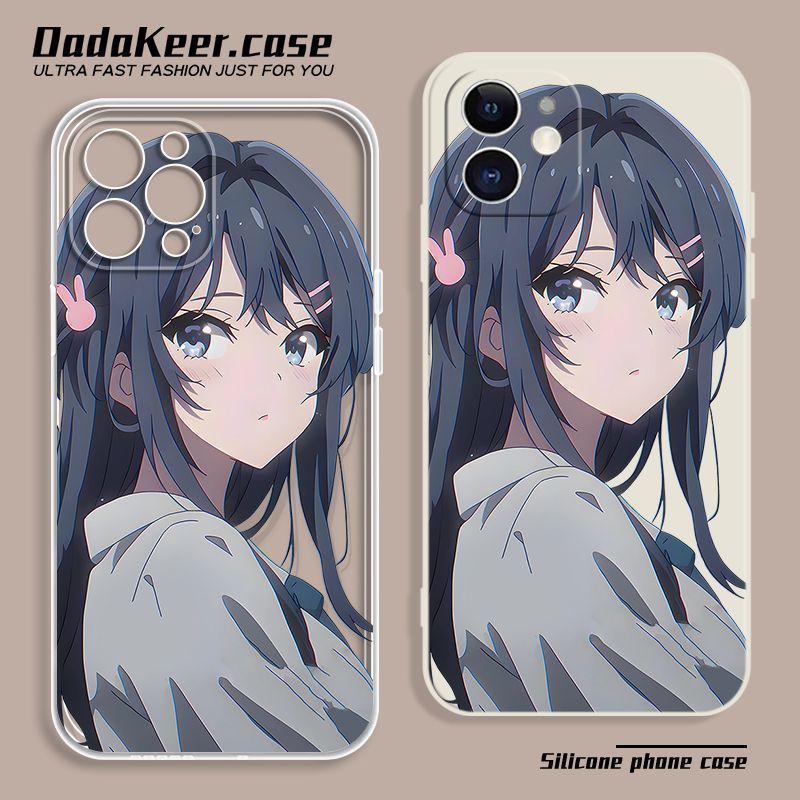 漫画樱岛麻衣学姐iphone手机壳苹果17promax动漫16好看14二次元13荣耀oppo小米vivo华为1加15超火独特硅胶壳