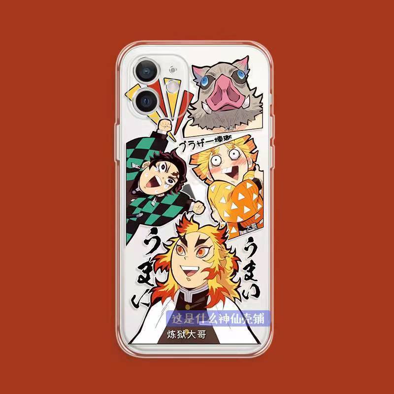 鬼灭之刃搞怪周边iphone手机壳苹果17promax二次元16可爱15恶搞14磨砂13荣耀华为OV小米1加15超火独特情侣壳