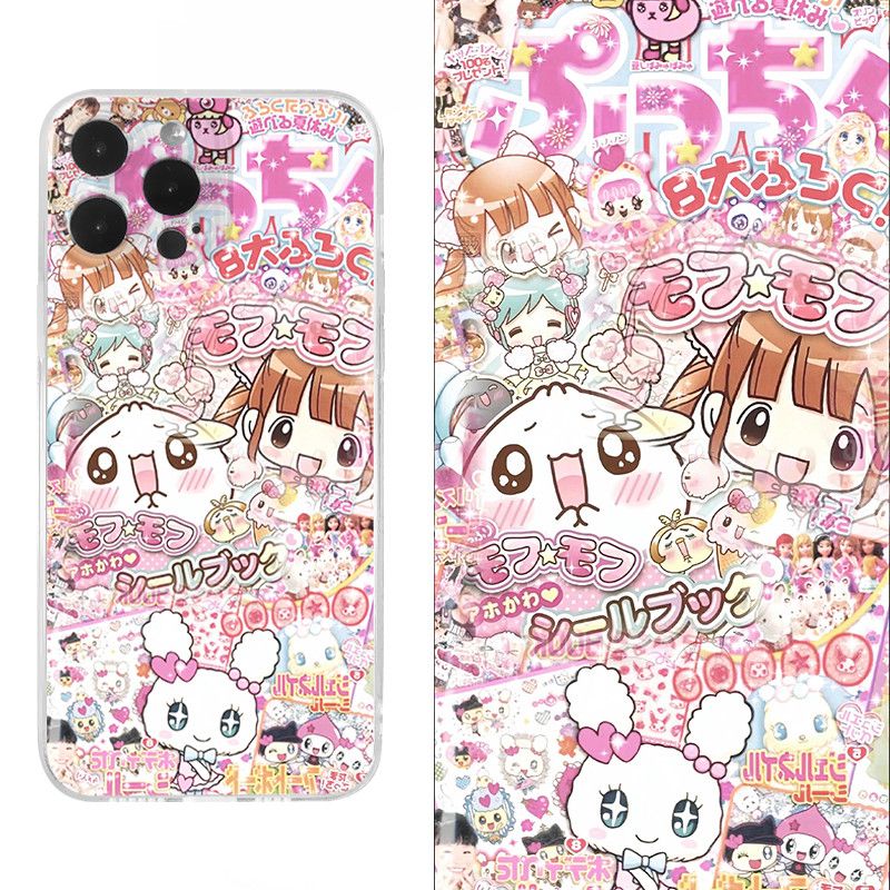 可爱古早风小清新iphone手机壳苹果17promax动漫16好看14二次元13荣耀oppo小米vivo华为1加15超火独特硅胶壳