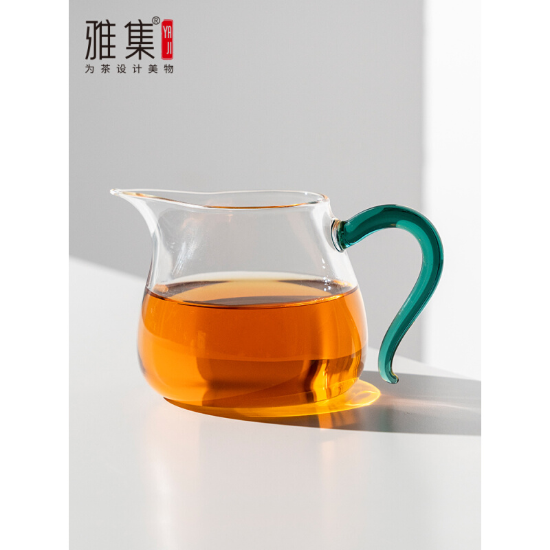 雅集茶具耐热玻璃容天公道杯分茶器茶道杯功夫茶具器具加厚泡茶器