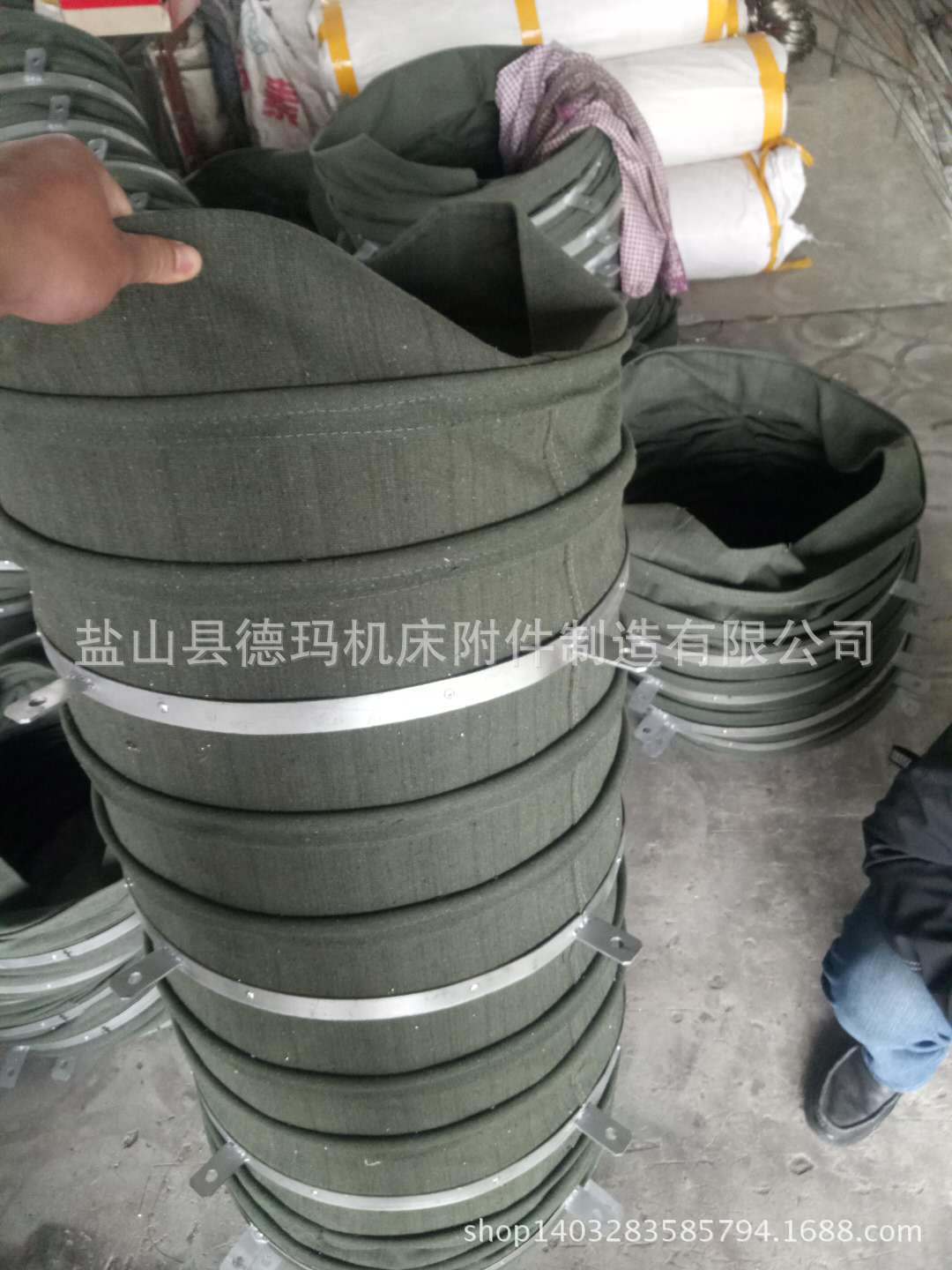 钢丝骨架帆布通风软连接