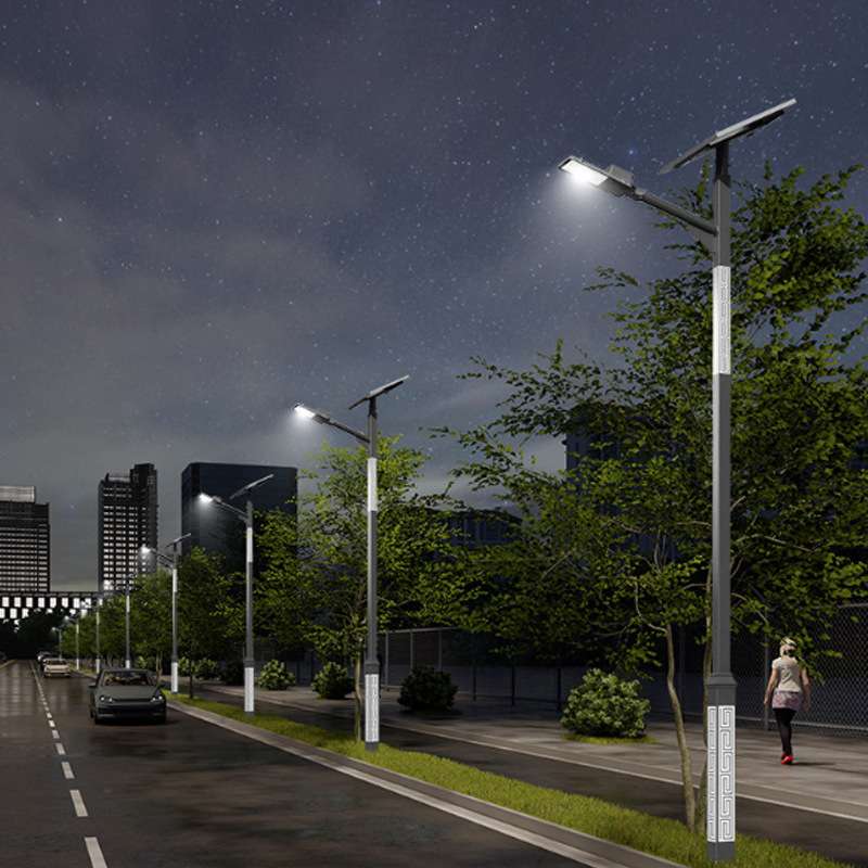 仿古太阳能路灯户外灯道路照明新农村中式LED一体化市政工程路灯