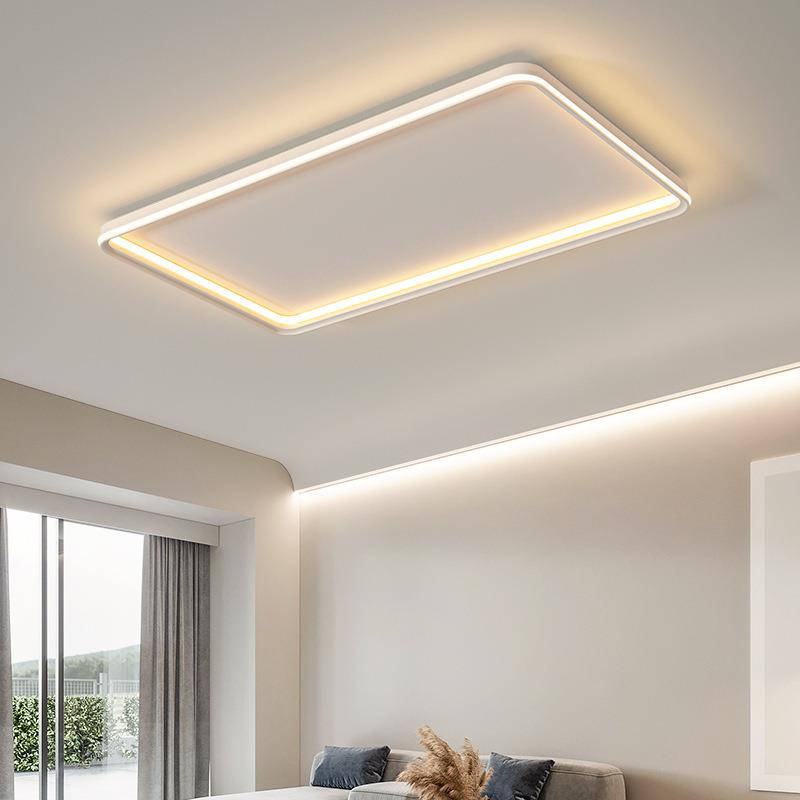 客厅灯led吸顶灯饰2023年新款简约现代大气家用长方形主卧室灯具