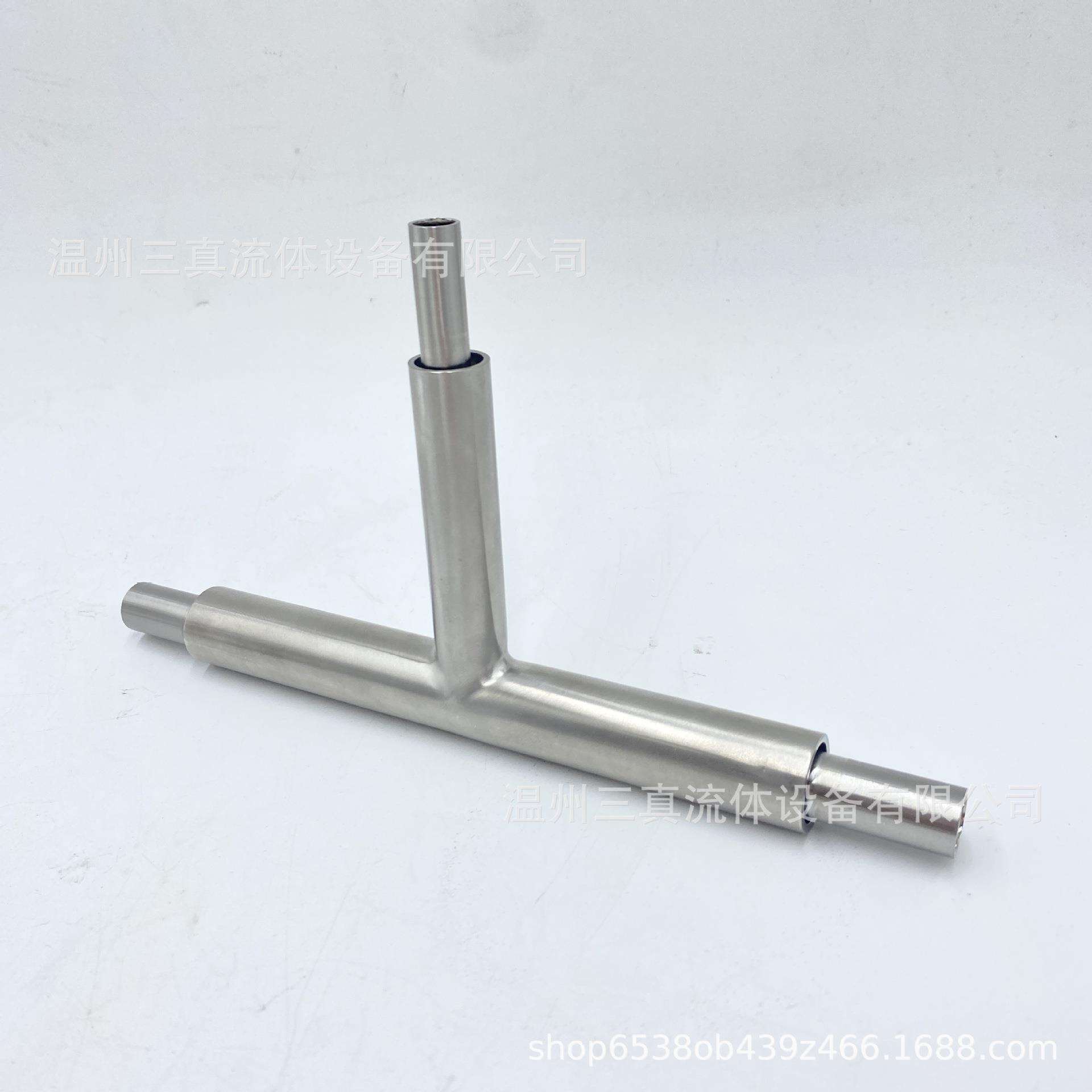 316L不锈钢EP双套三通 双套弯头大小头 EP级双套管接头 规格齐全