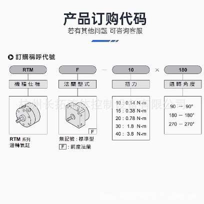 CHELIC气立可RTM系列回转气缸RTM3090 RTM30180 RTM30270回转缸