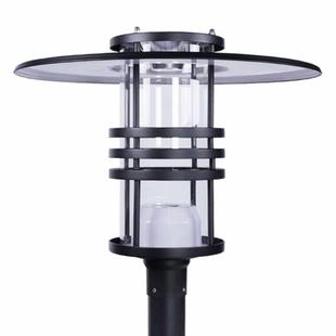 三洲照明 压铸工厂 一体压铸大PC罩子E27庭院灯头 公园灯头