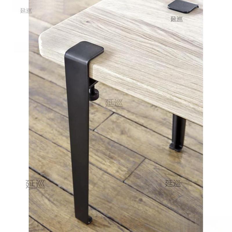 免打孔桌脚支架桌腿办公木板茶几可移动升降桌子腿支撑架方桌圆形