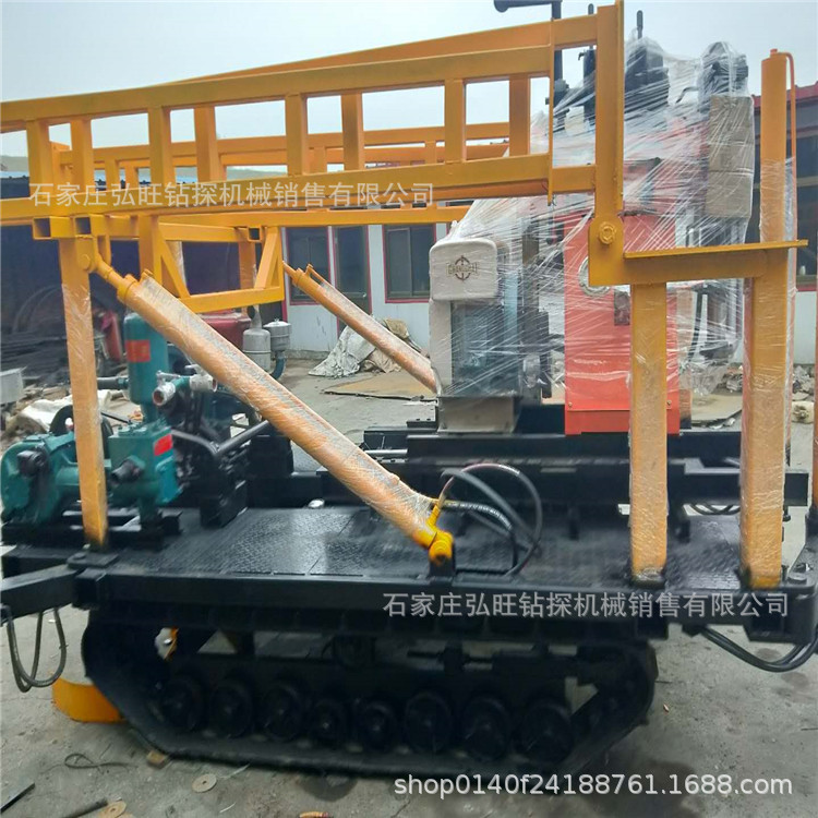 地质钻机装置液压履带底盘岩芯工程取样钻探机 履带钻机底盘