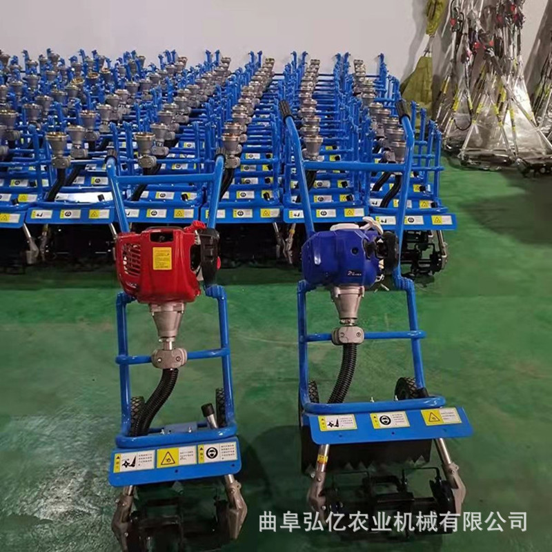 跨境出口小型汽油锄草机轻便推车式大棚果园松土除草四冲程割草机