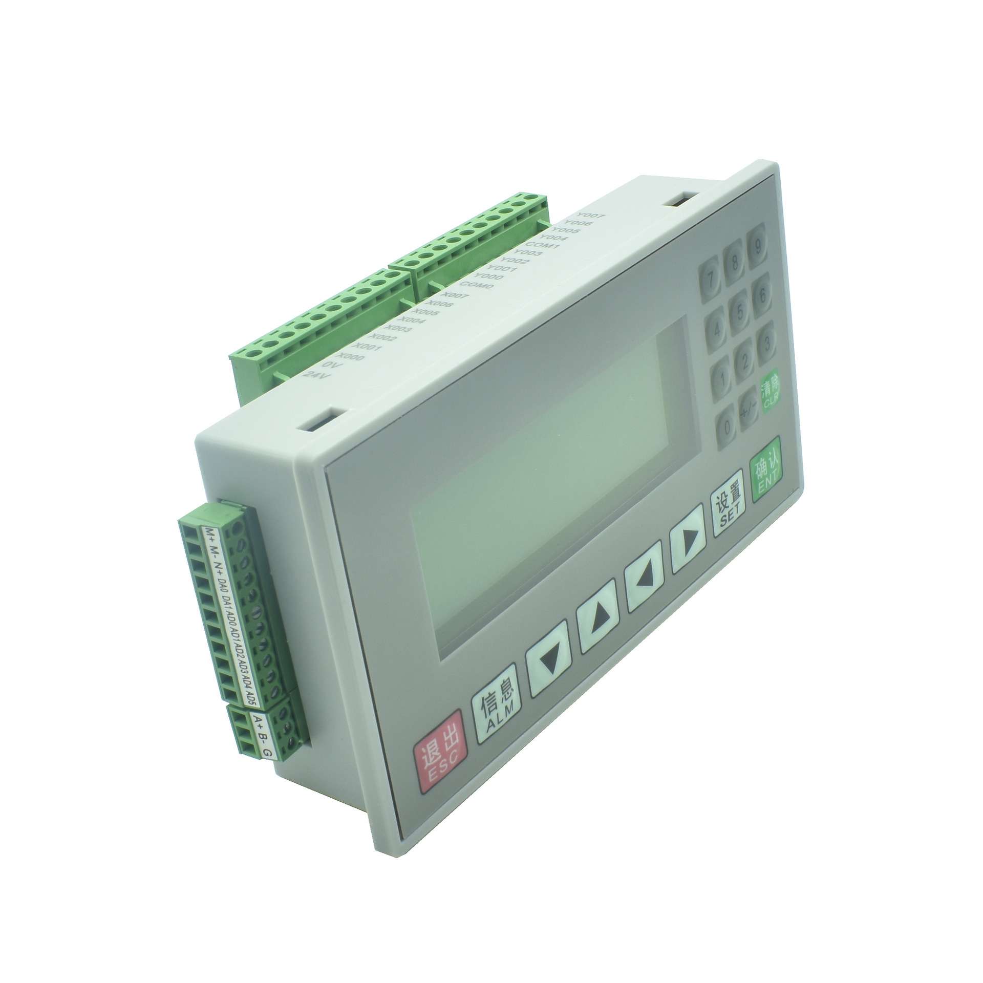 文本plc一体机控制器FX2N-16MR/T国产可编程工控板op320-a显示屏