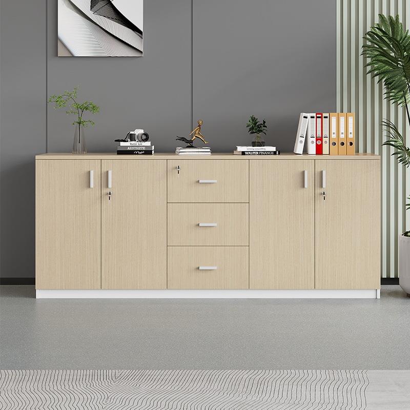 矮柜会议室茶水柜办公室办公柜子文件柜隔断柜带锁储物柜打印机柜