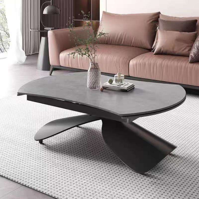 客厅升降移动岩板茶几餐桌二合一两用多功能一体式沙发小户型家用