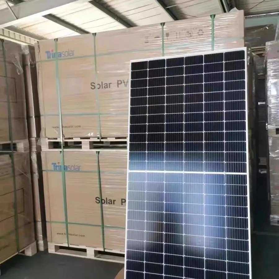 天合550W555W660W双面原厂正A级质保太阳能光伏电池发电板单晶硅