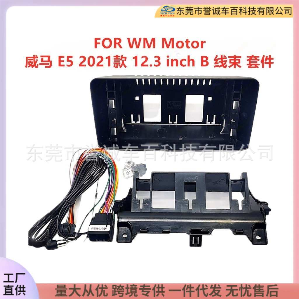 适用于WM Motor 威马 E5 中控DVD面板改装汽车导航面框百变套框架