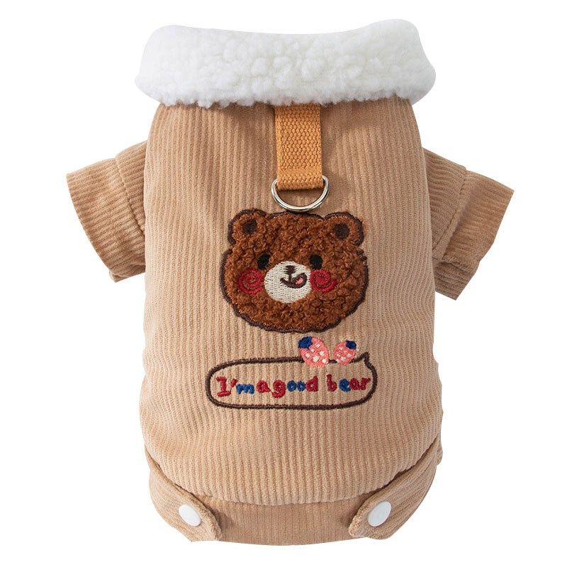 现货速发带牵引环小猫咪衣服冬季布偶猫蓝猫幼猫防掉毛棉衣秋冬款