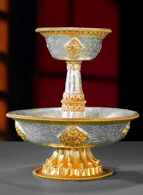 快速发货护法杯铜鎏金鎏银尼泊尔手工J供杯杯用品家用藏式护杯