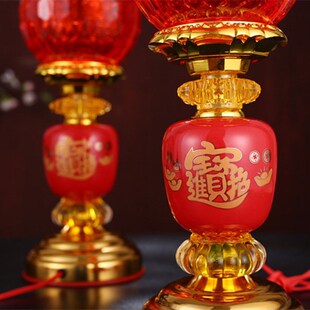 快速发货大号波灯电烛台灯s供佛灯家用供奉插电led财神灯 仙家供