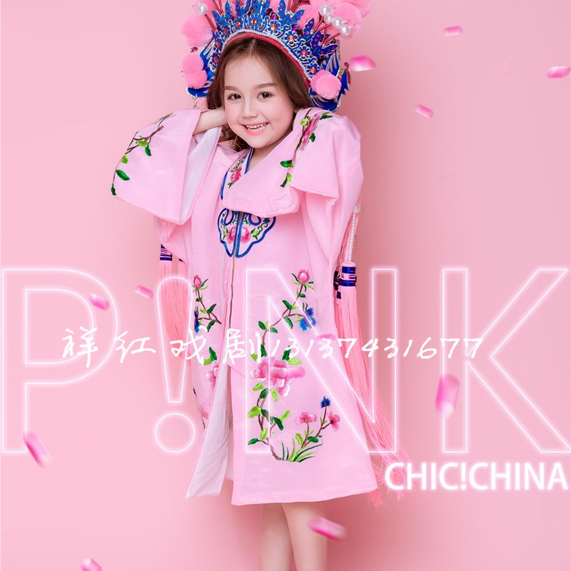 现货速发影楼摄影服孩国潮戏曲花旦凤冠古装拍照主题服装工作室