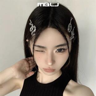 现货速发新中式国风龙形发夹2024新款刘海夹侧边高级感碎发发卡夹