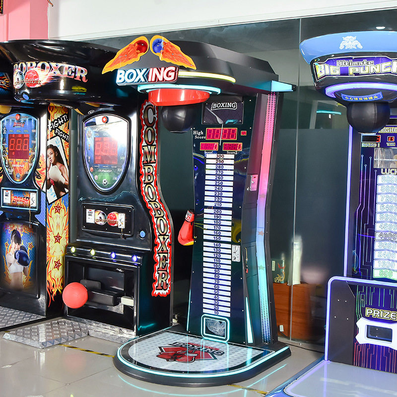 室内投币打拳发泄解压游戏机新款龙拳大型拳击测力游艺机工厂定制