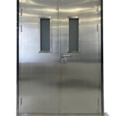 地下室消防通道甲级钢质隔热防火门双开子母门厂家直销防火门窗
