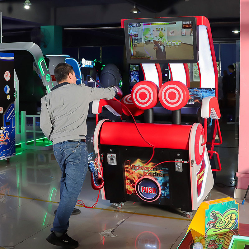 拳击游戏机拳击高手打拳测力机电玩城游艺机成人健身运动厂家定制