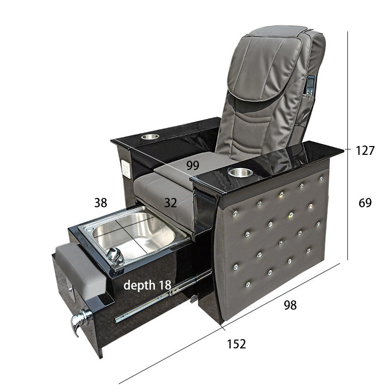足浴美甲椅修甲按摩水疗椅修指甲专用沙发洗脚足疗保健家具低价