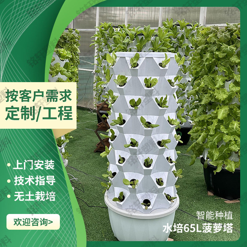 水培种植塔无土栽培蔬菜花卉立体栽培菠萝塔气雾栽培水培波萝塔