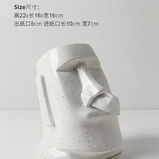 人像纸巾盒家用客厅茶几餐桌抽纸盒搞怪装 北欧创意个性 饰品摆件