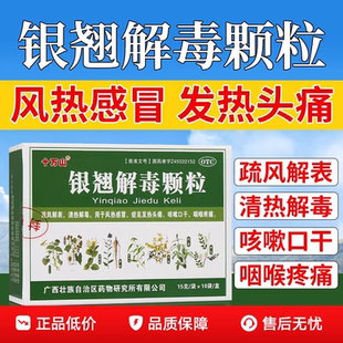 十万山银翘解毒颗粒15g*10袋 风热感冒发热头痛咳嗽口干咽喉疼痛