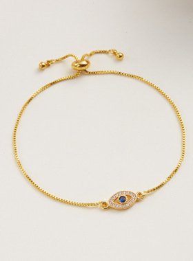 恶魔之眼Evileye微镶锆石手链