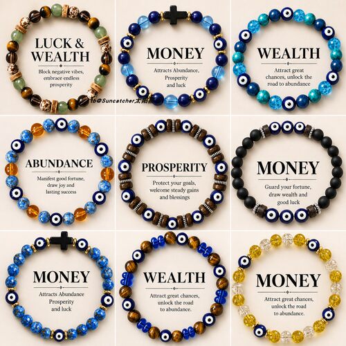 虎眼石恶魔之眼手链EvilEye