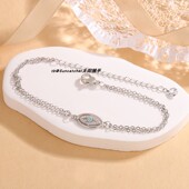 Evil Eye 满钻镂空眼睛款 锆石恶魔之眼手链 情侣手饰 Bracelet