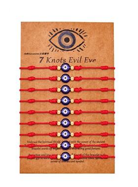 9条一卡恶魔之眼手链套装