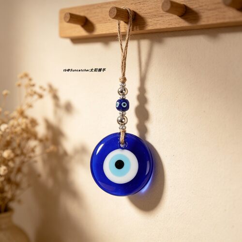 手工编织蓝眼睛挂件EvilEye