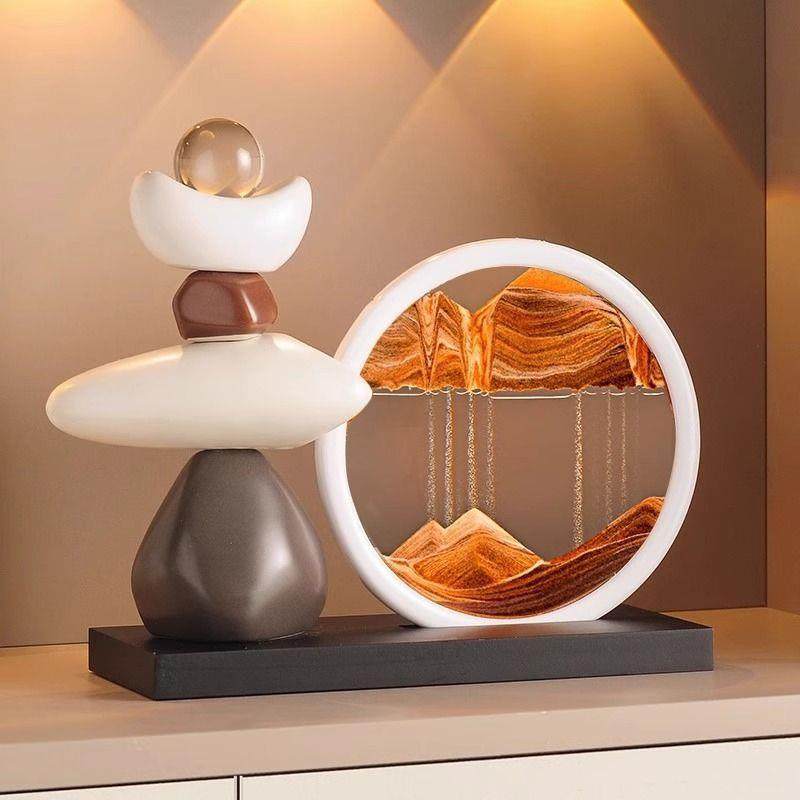 时来运转流沙画摆件客厅电视柜酒柜轻奢高档高级家居装饰品办公室,玩具/童车/益智/积木/模型,毛绒/玩偶/公仔/布艺类玩具,淘宝优惠券,粉丝福利购,淘宝优惠卷