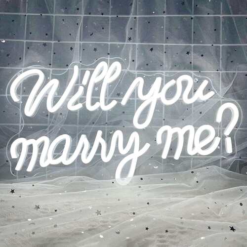 led跨境霓虹灯will you marry me求婚英文字母灯牌氛围灯装饰灯