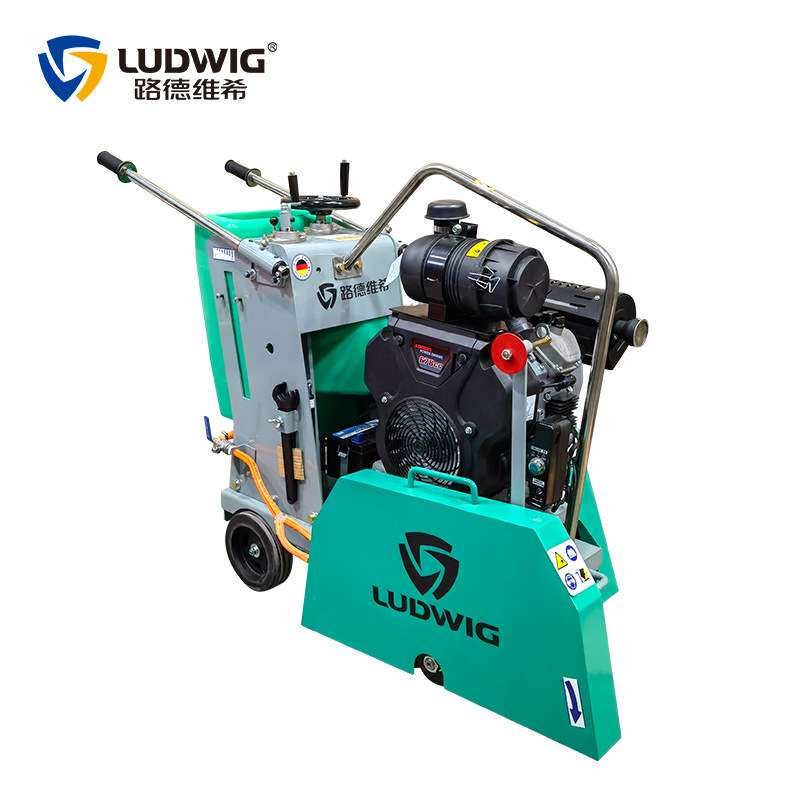 GFS600手扶式马路切割机混凝土路面切缝机隆鑫27V8双缸汽油发动机