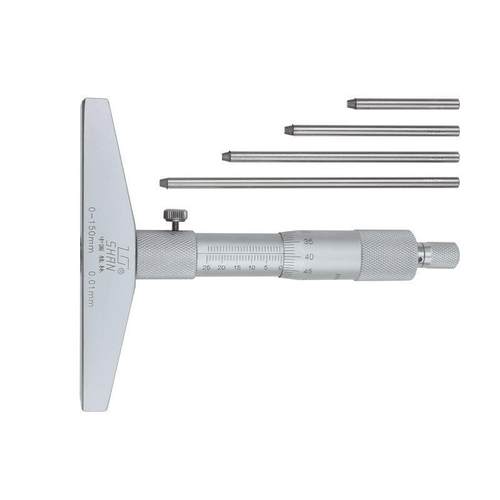 桂林桂量深度千分尺0-25-50-100-150mm 圆头 深度尺0.01mm高精度