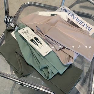 速干健身运动九分裤 lulu同款 奶油色系超值性价比高腰提臀瑜伽裤