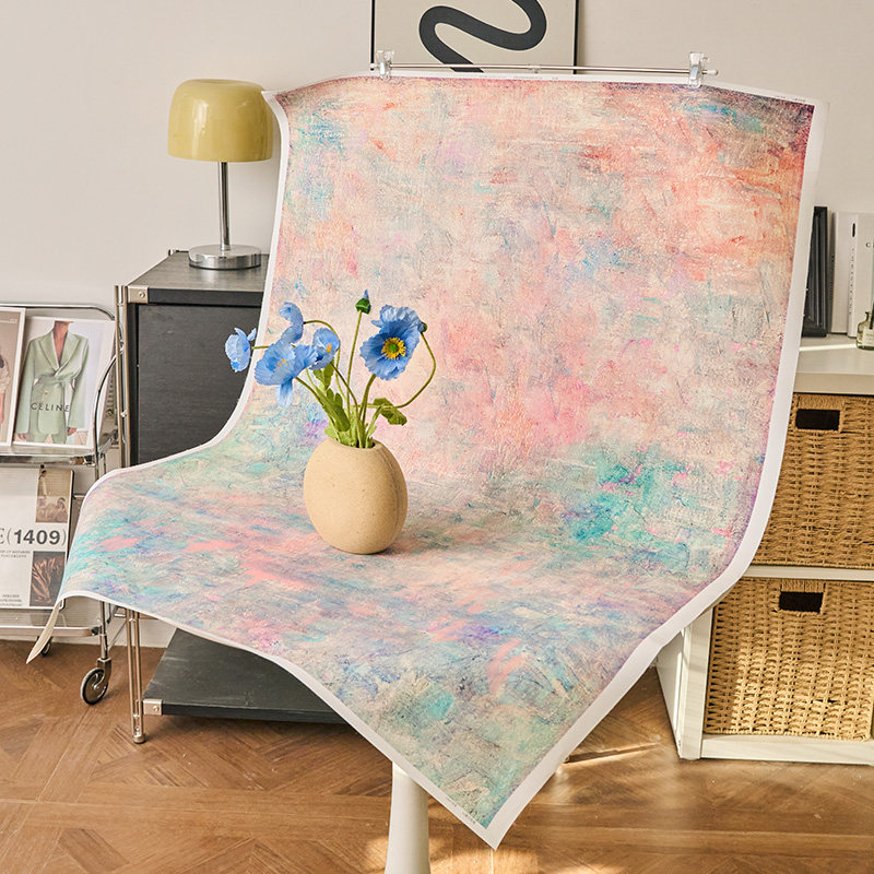 中古风复古油画背景布静物产品拍摄渐变纸写真拍照装饰摄影