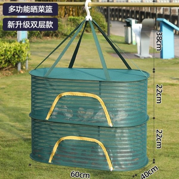 凉晾晒笼番薯笼架子工具晒晒晒干防晒架鱼干风干不锈钢鱼网干篮蝇