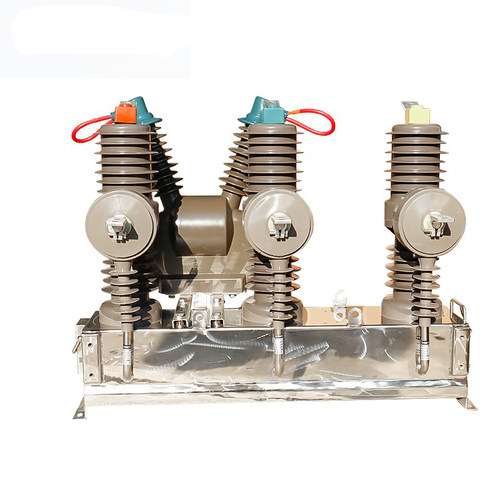 10KV户外高压真空断路器ZW32-12FG/630AO带隔离刀闸看门狗柱上开