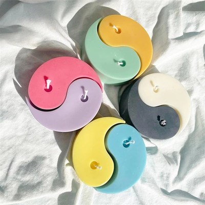 极速Taib Chi Yin Yang Silicone Candle Mold Aromatic Candle S