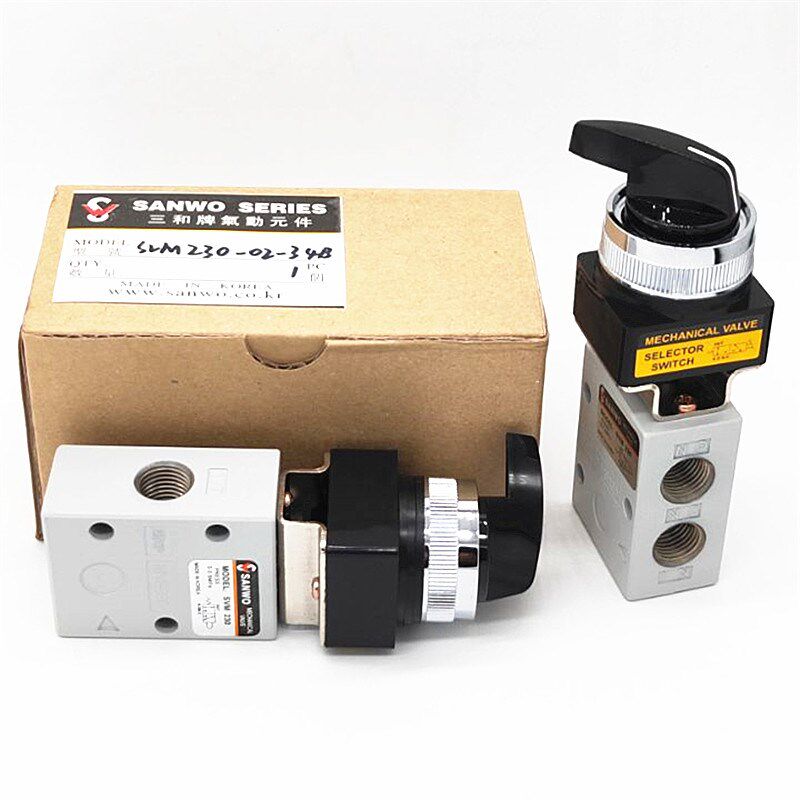 三和SVM230-02-01/02/30R/3E4B/35手动阀/机控阀/旋转开关气动