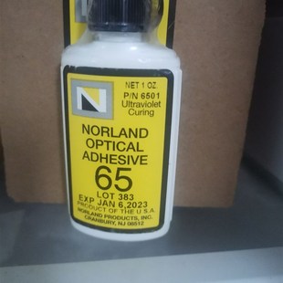 美国Noland光固化胶水noa6D3低荧光紫外光学胶水精密光学胶水