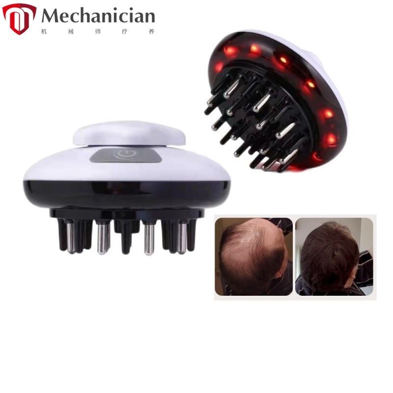 头皮上药器男女通用LED红光导液按摩梳J可装生发液精油头皮护理刷,个人护理/保健/按摩器材,生发仪,淘宝优惠券,粉丝福利购,淘宝优惠卷