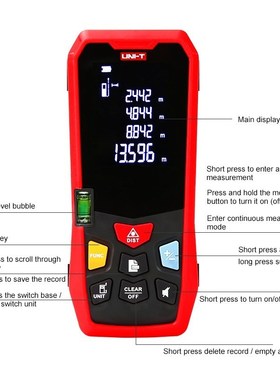 NI-T LM40 Laser Distance Meter HandhGeld Mini Laser Rangefin