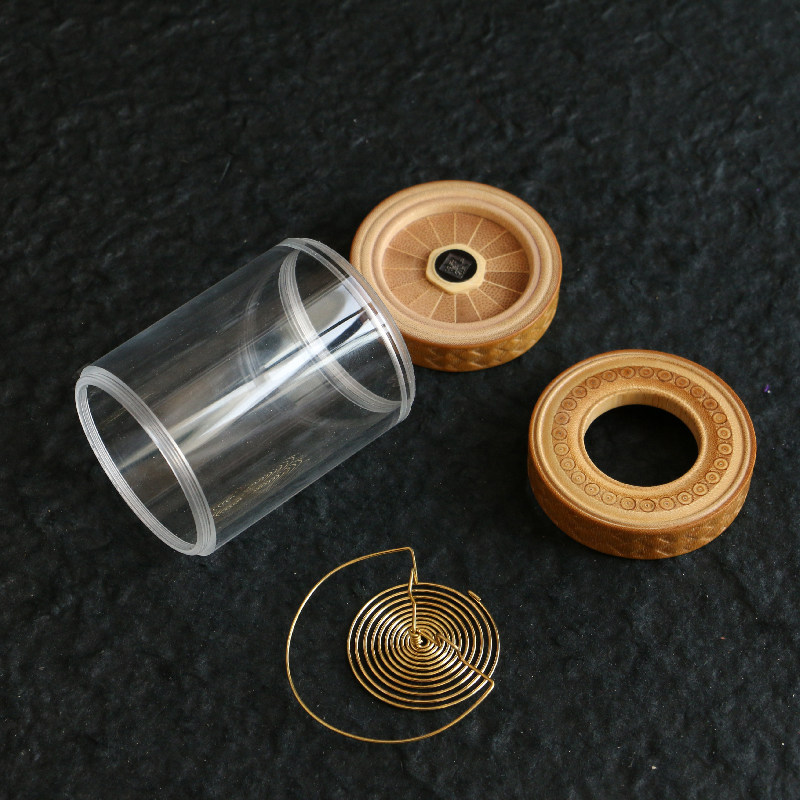 新款玻璃玉竹盖子和底部螺纹孔虫具器具蝈蝈罐Q养虫罐竹迹文玩虫